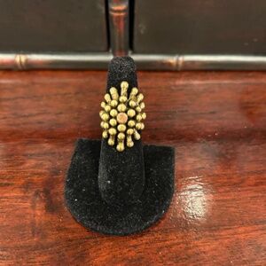 brass ring with copper accent